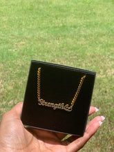 Load image into Gallery viewer, Gold Affirmation Necklace