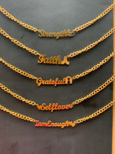 Load image into Gallery viewer, Gold Affirmation Necklace
